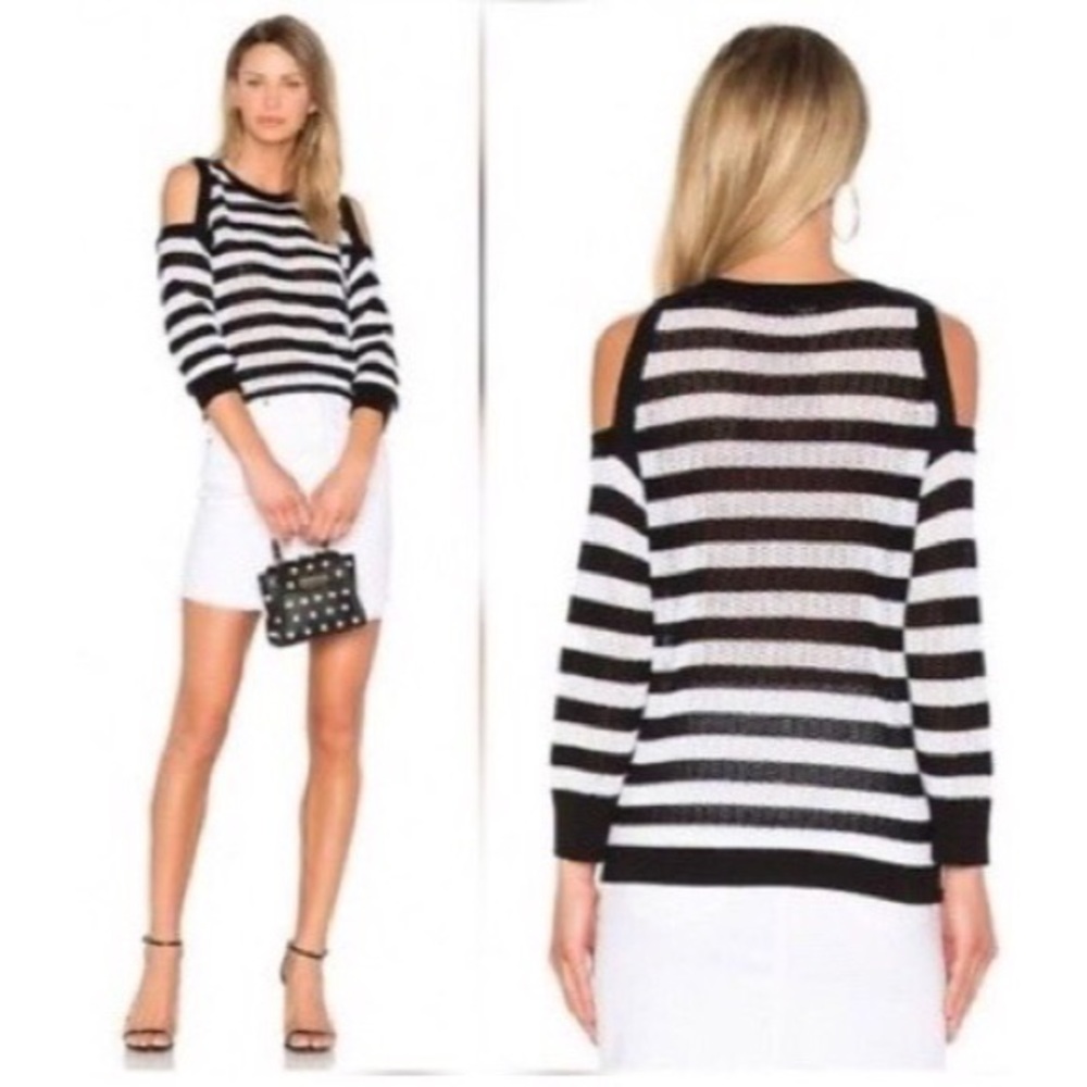 Rag & Bone Tracey crew cold shoulder sweater